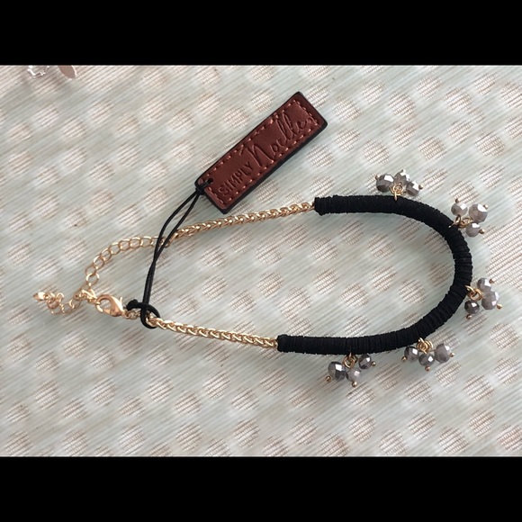 - Suede choker w Smokey  beads! NWT W FREE B… - Picture 2 of 3